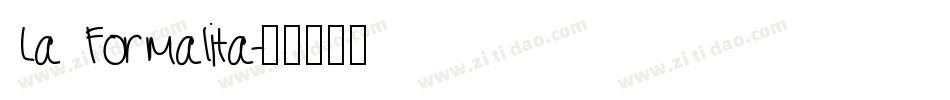 La Formalita字体转换